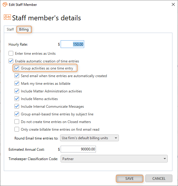 Block Billing Best Practices Smokeball Support Hub