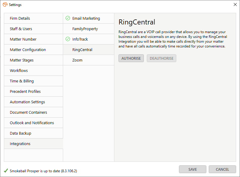 RingCentral Integration